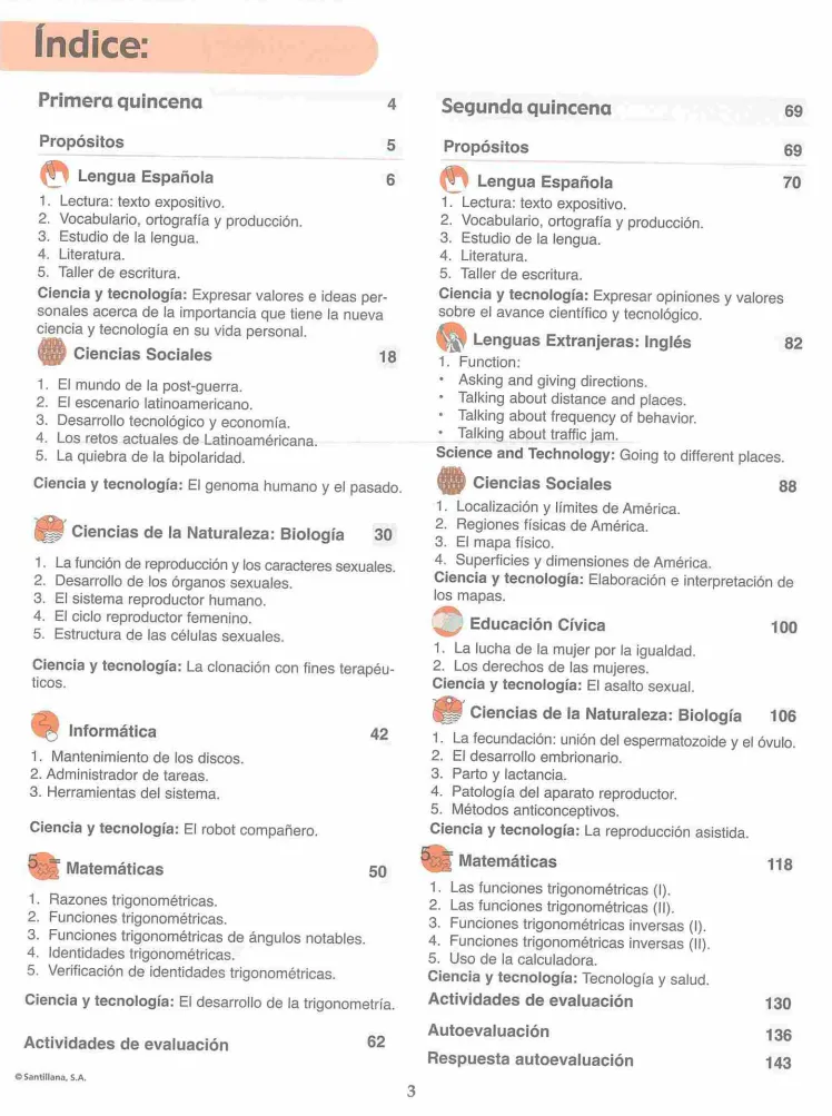 Módulo 5 - 2° Bachillerato (Prepara) PDF 3 Índice del Módulo 5 Prepara de 2do de Bachillerato